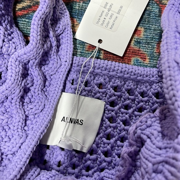 NWT AKNVAS Jodie Top in Purple size medium - Picture 7 of 8